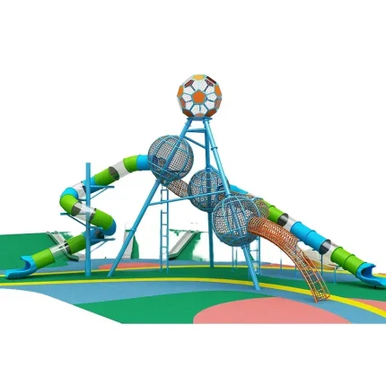 High-End Customized Large Outdoor Children's Slides Amusement Equipment with Football Theme